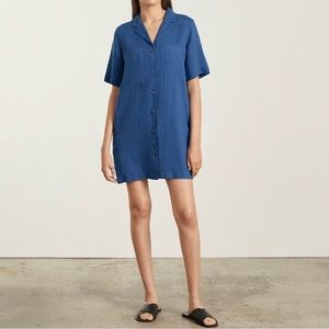 Everlane Linen Workwear Dress in Deep Blue 👗